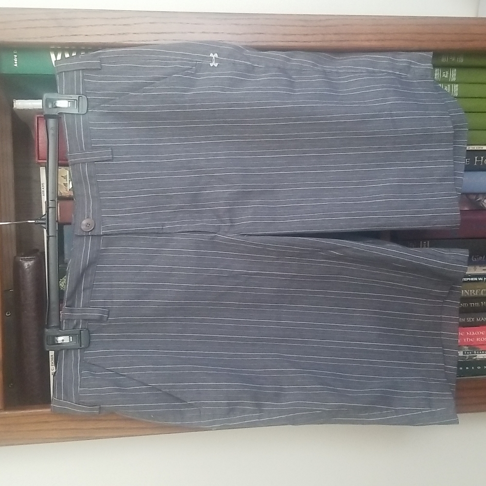 Under Armour shorts size 38 gray pinstripe